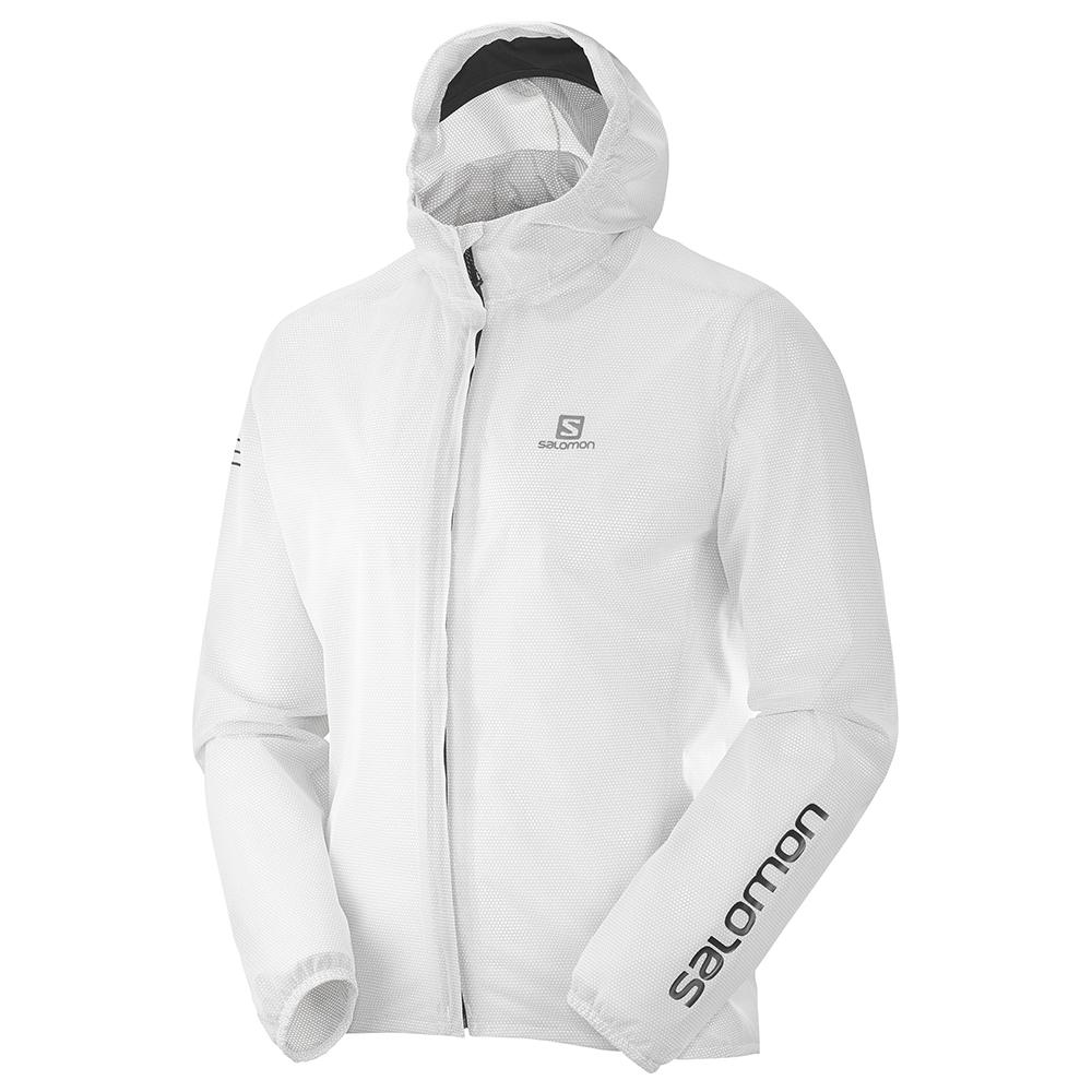 Salomon Singapore Mens Jackets - BONATTI RACE WP JKT M White | 15348-ZFKS